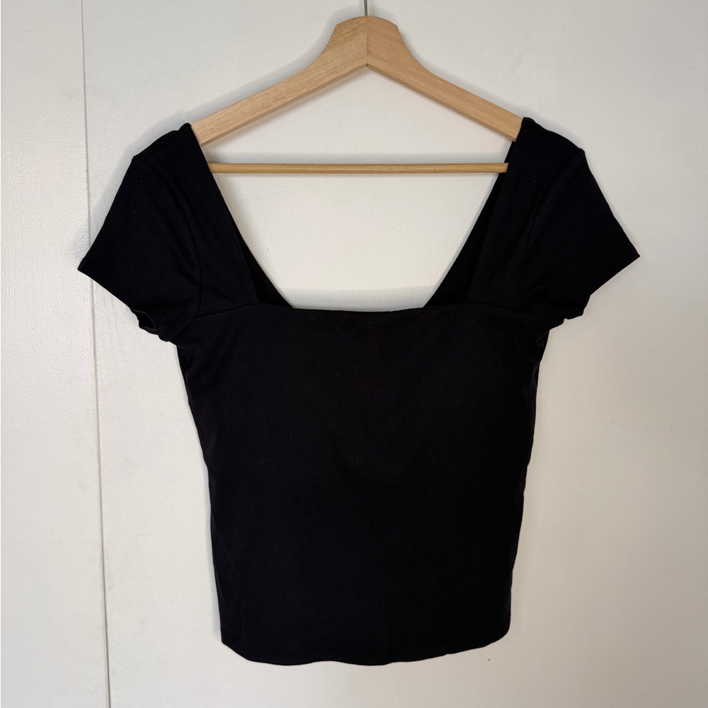 Square neck Vuori ribbed top - Picture 1 of 3